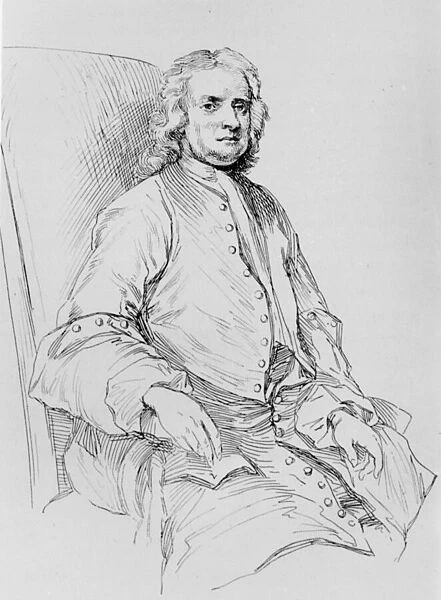 Sir Isaac Newton (litho)