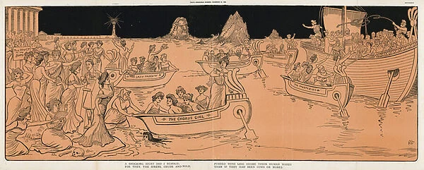 Sirens, 1906 (colour litho)