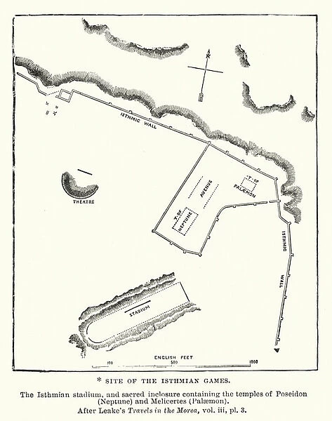 Site of the Isthmian Games (engraving)
