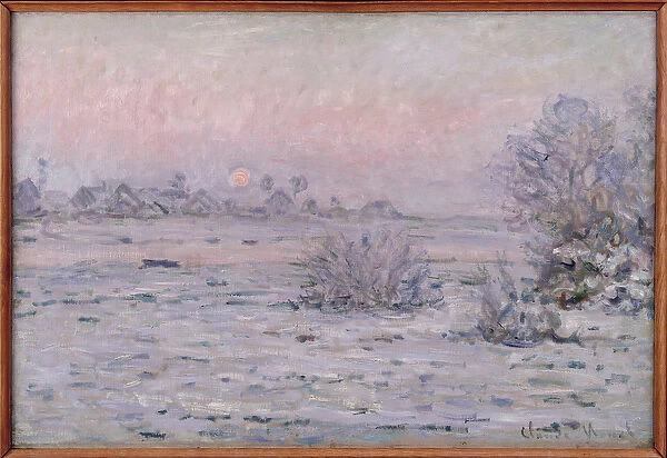 Snowy Landscape at Twilight, 1879-80 (oil on canvas)