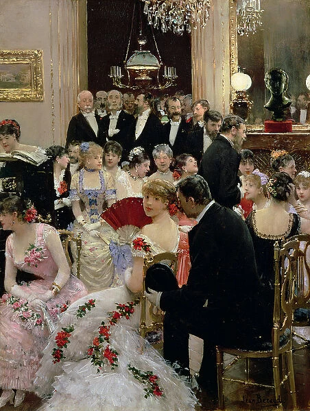 The Soiree, c. 1880 (oil on canvas)