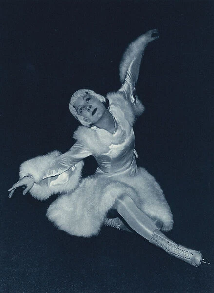 Sonja Henie, Dying Swan (b  /  w photo)
