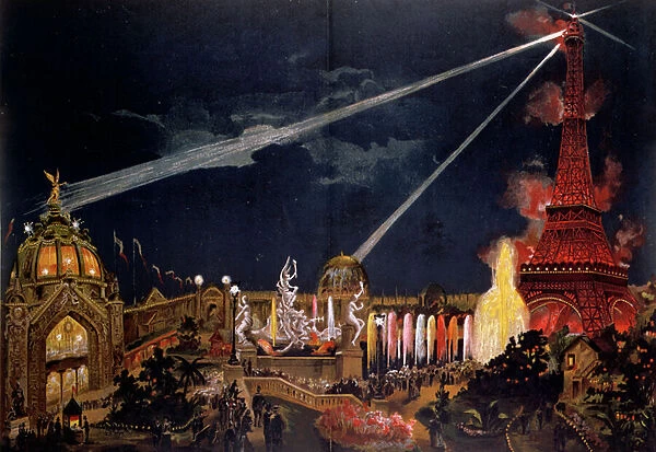 Souvenir of Illuminations in Paris to commemorate the 1st Centenary of the French