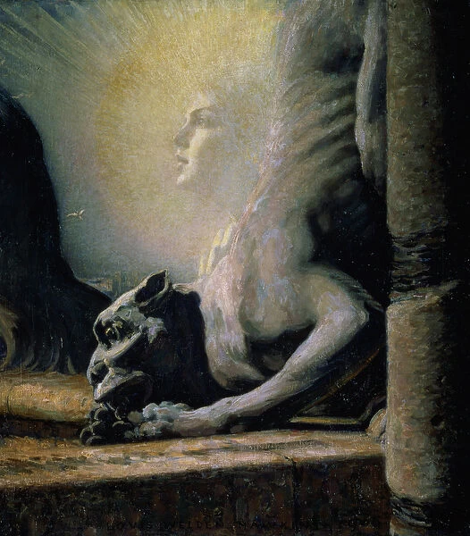 The Sphinx and the Chimera, 1906 (oil on canvas)