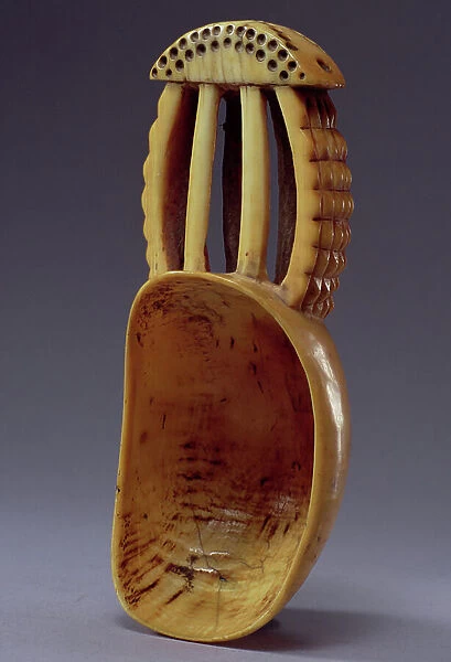 Spoon, Lega or Bwa Culture, from Democratic Republic of Congo (ivory)