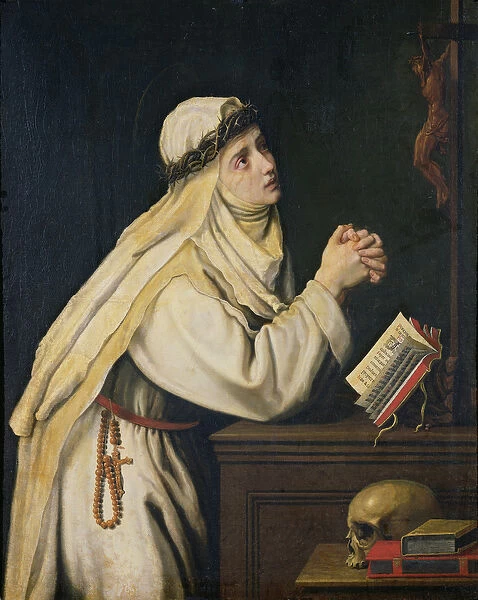 St. Catherine of Siena (1347-80) after a painting by Francisco Zurbaran (1598-1664)