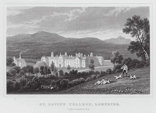 St Davids College, Lampeter, Cardiganshire (engraving)