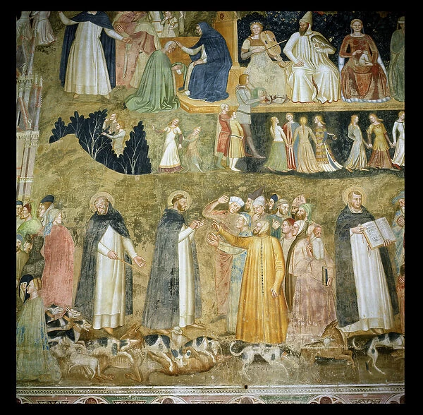 St. Dominic Sending Forth the Hounds of the Lord, with St. Peter Martyr and St. Thomas Aquinas, c