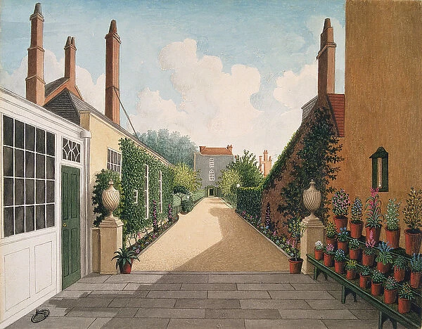 St. James Square, Bristol: View of the garden, c. 1805-06 (w  /  c on paper
