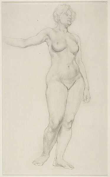 Standing Female Nude, 1914 (pencil on paper)