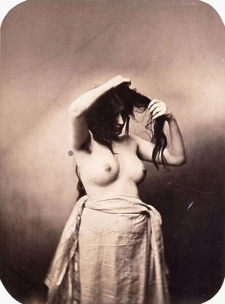 Standing Female Nude, c. 1855 (albumen print, mounted)