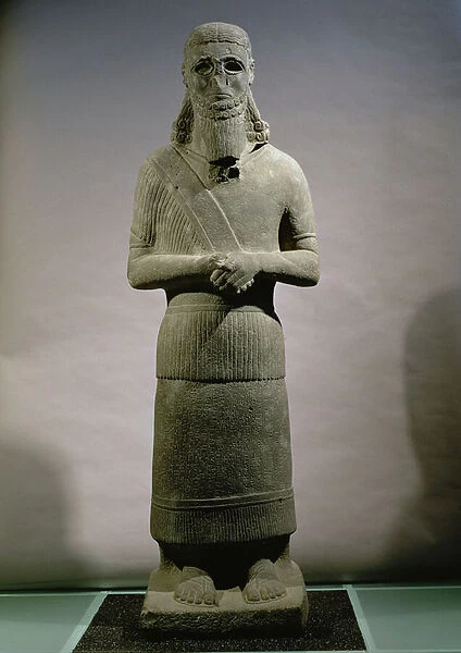 Statue dedicated to the god Haddad-Yishi (basalt) (for detail see 110889)