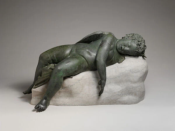 Statue of Eros sleeping, c. 200 B. C (bronze)