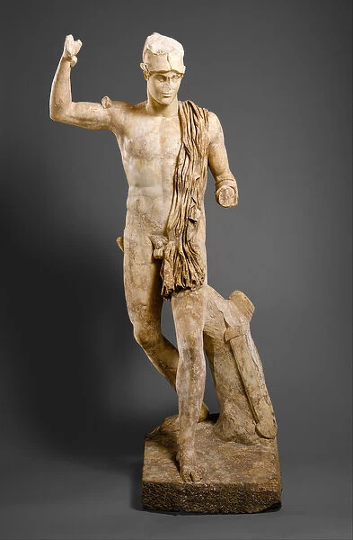 Statue of a Wounded Warrior, c. 138-181 A. D. (marble)