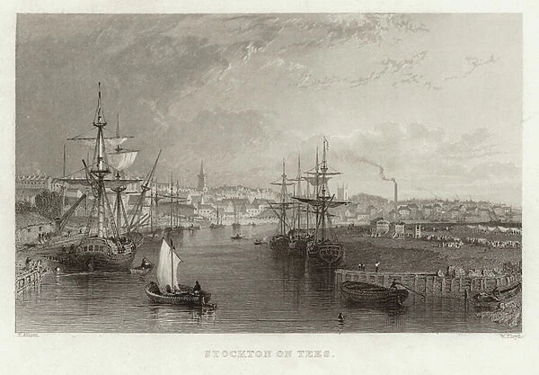 Stockton on Tees, Durham (engraving)