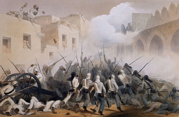 Storming of Delhi 1857, from The Campaign in India 1857-58 from drawings made during