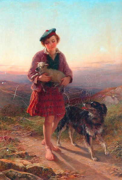 The Strayed Lamb, 1863 (oil on canvas)