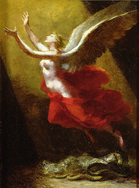 Study for The Soul Breaking Links with the Earth, c. 1822 (oil on canvas)