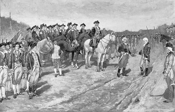The Surrender of Cornwallis at Yorktown, illustration from The Surrender of Cornwallis