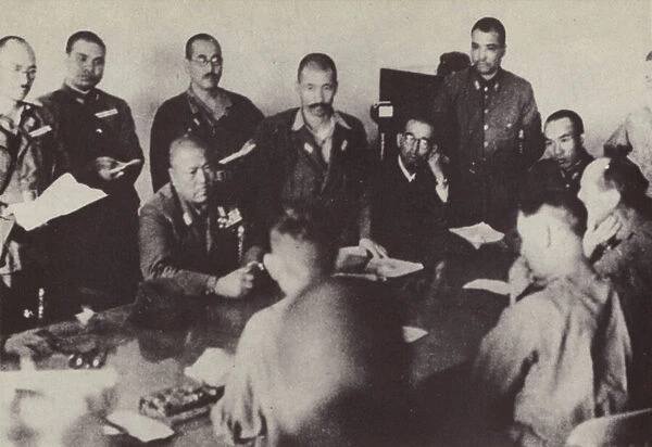 Surrender of Singapore to the Japanese, 15 February 1942 (b  /  w photo)