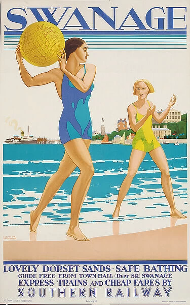 Swanage, 1938 (colour litho)