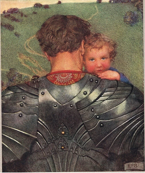 A Sweet Lullaby, illustration from The Book of Old English Songs and Ballads, published by Hodder and Stoughton, c. 1910 (colour litho)