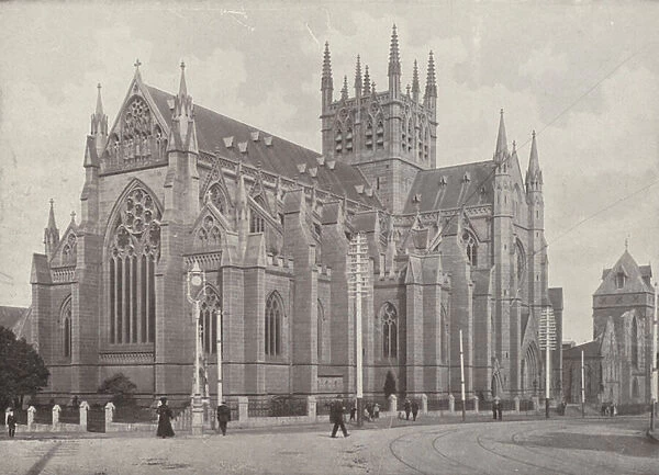 Sydney: A Noble Structure, St Marys (RC) Cathedral (b  /  w photo)