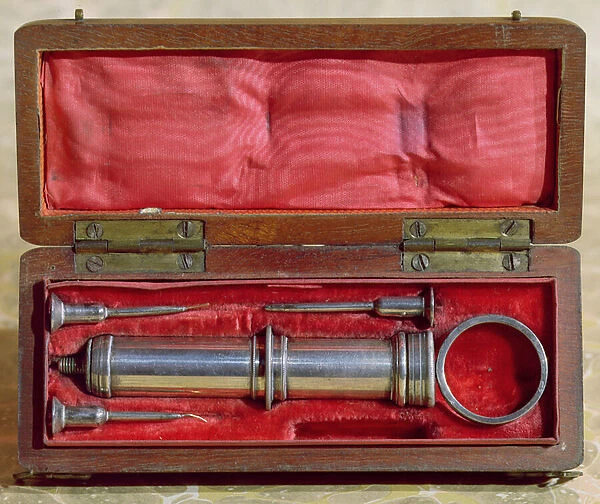 Syringe invented by Charles-Gabriel Pravaz (1791-1853) in 1853 (photo)
