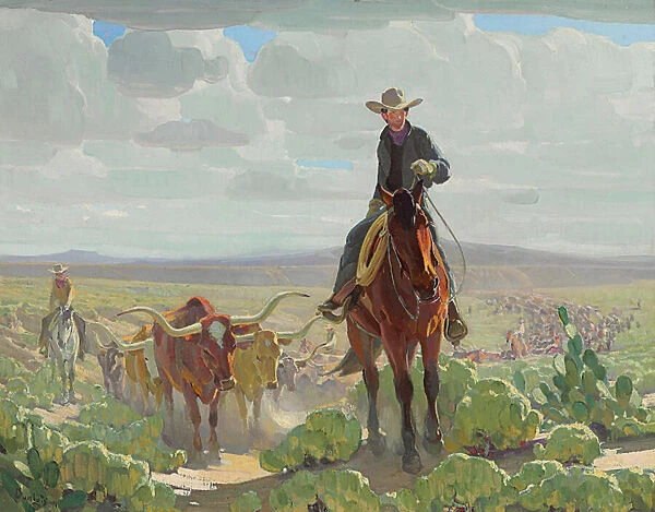 Texas of Old, c. 1930 (oil on canvas)