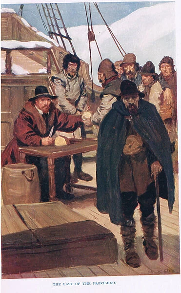 The Last of the Provisions, illustration from The Romance of Canada (colour litho)