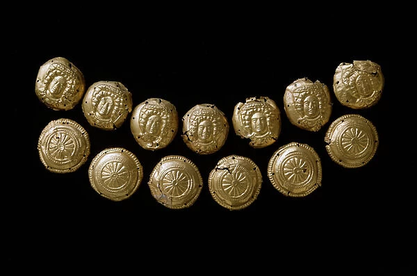 Thirteen gold loops, 4th century BC