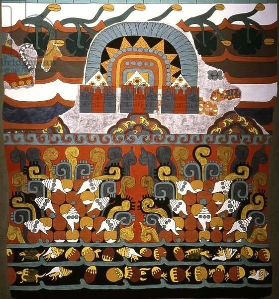 Tlalocan mural from Teotihuacan, Early Classic period (fresco)