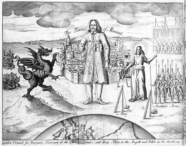 The Town of Mansoul, illustration from The Holy War by John Bunyan, 1682