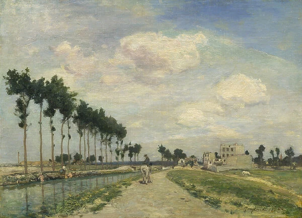 The Towpath, 1864 (oil on canvas)