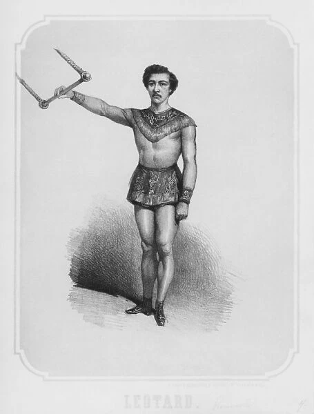 The trapeze artist Jules Leotard, c; 1860 (litho)