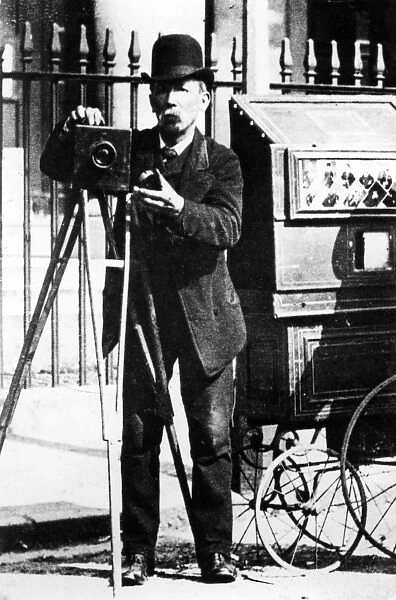 A traveling photographer, 19th Century (photograph)