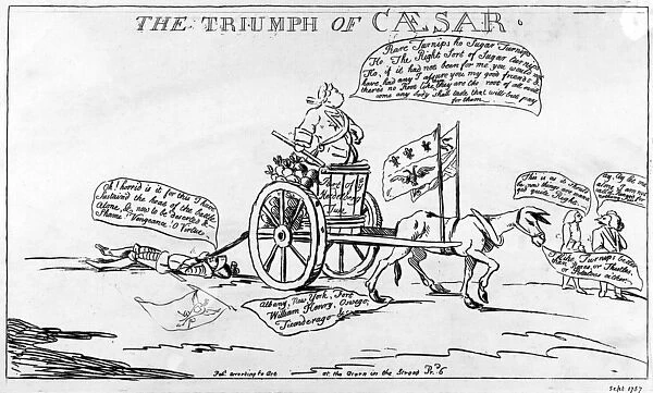 The Triumph of Caesar, 1757 (engraving)