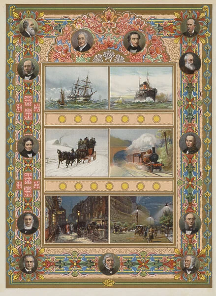 The Triumph of Steam and Electricity (chromolitho)
