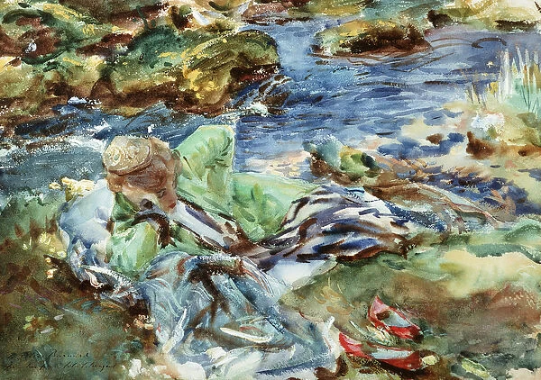 Turkish Woman by a Stream