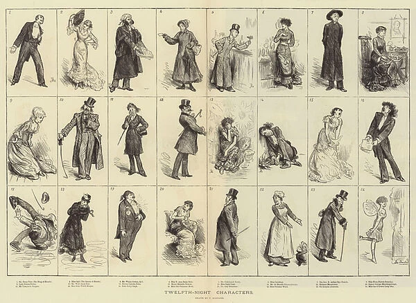 Twelfth-Night Characters (engraving)
