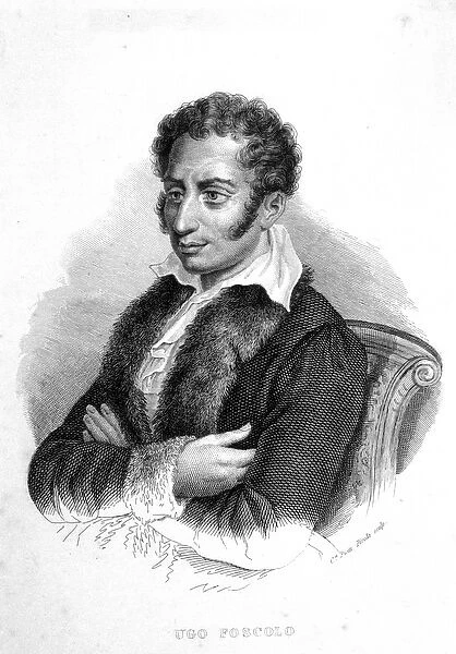 Ugo Foscolo (1778 - 1827), Italian poet and novelist