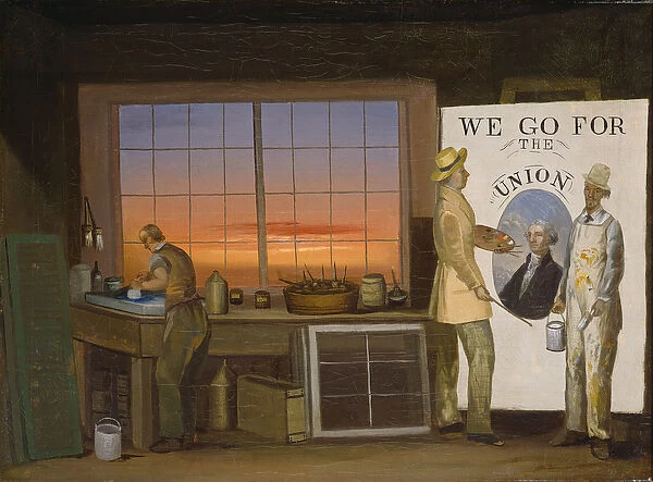 We Go for the Union, c. 1840-1850 (oil on canvas)