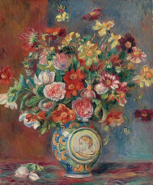 Vase with Flowers; Vase de fleurs, 1881 (oil on canvas)