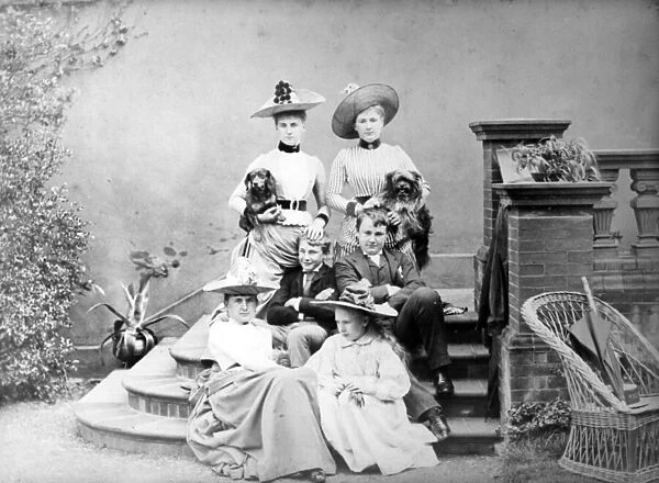 Victorian Group Portrait, c. 1890 (b  /  w photo)