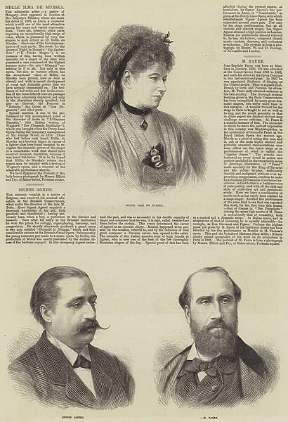 Victorian Opera Singers (engraving)