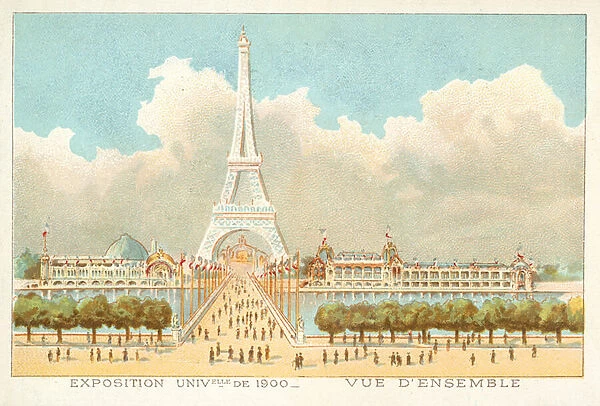 View of the exhibition site, Exposition Universelle 1900, Paris (chromolitho)