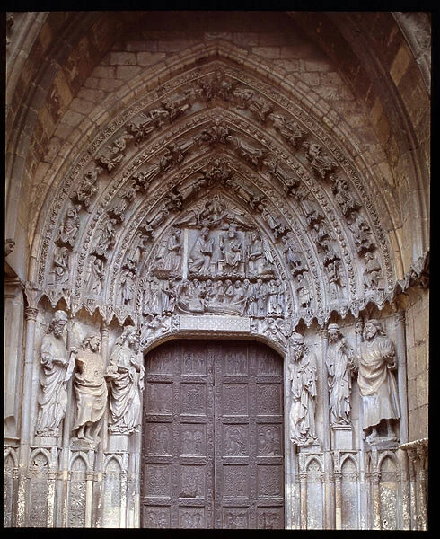 View of the gothic portal, 1205-1301