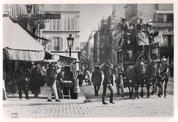View of Paris, c. 1900 (b  /  w photo)