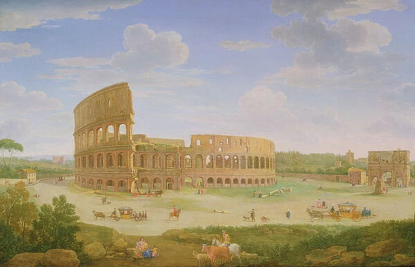 A View of Rome, 1750s (oil on canvas)