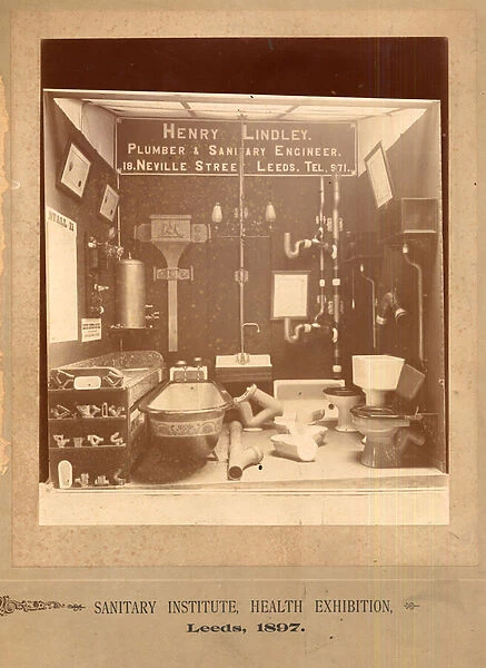 View of the Sanitary Institute, Health Exhibition, Leeds 1897 (b  /  w photo)